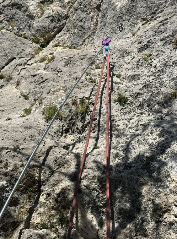 Clipstick extendido en pared